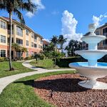 Beautifully landscaped gated community with pleasant fountains.

Looking South.