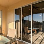 Lanai has a ceiling fan for those times when you need a bit more of a breeze.

Looking Northeast.