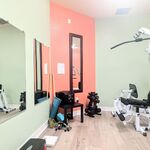 Clubhouse gym that you have access to 24/7/365.  Dumbbells and mirrors.

Looking North.