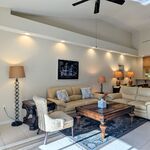 Soaring ceilings greet you when you walk in from the lanai to the family room.

Looking Northeast.